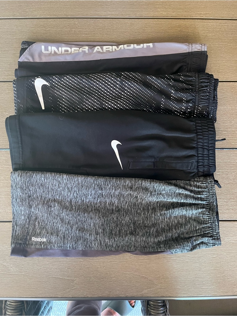 Bundle Nike Kids Black and Heather Gray Athletic Jogger Pants length 16”